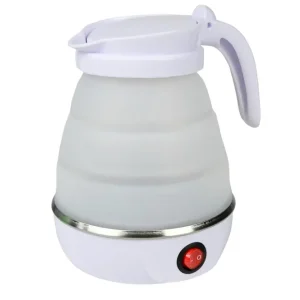 Benson Opvouwbare Waterkoker - 600 ml - Siliconen & RVS - Droogkookbeveiliging - Wit Bestel Nu