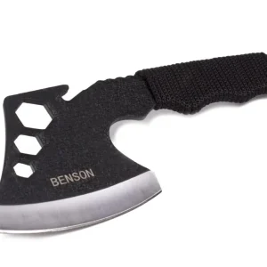 Shop Nu Benson Multifunctionele Handbijl - 23,5 cm - Roestbestendig - Inclusief Paracord & Beschermkap