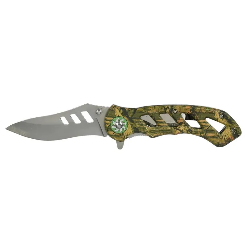 Benson Inklapbaar Survival Zakmes - 8.5 cm Lemmet - Broekclip - Snelle Bediening Speciale Aanbieding