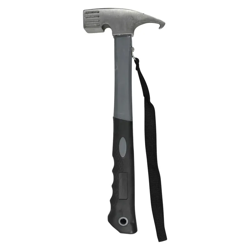 Aanbieding Benson Campinghamer - 450 Gram - 30 cm - Stalen Kop - Ergonomische Rubberen Grip