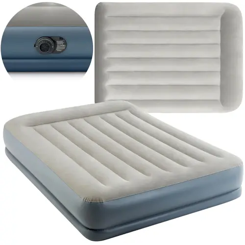 Exclusieve Aanbieding Intex Pillow Rest Mid-Rise Tweepersoons Luchtbed - 203 x 152 x 30 cm - Met Ingebouwde Pomp