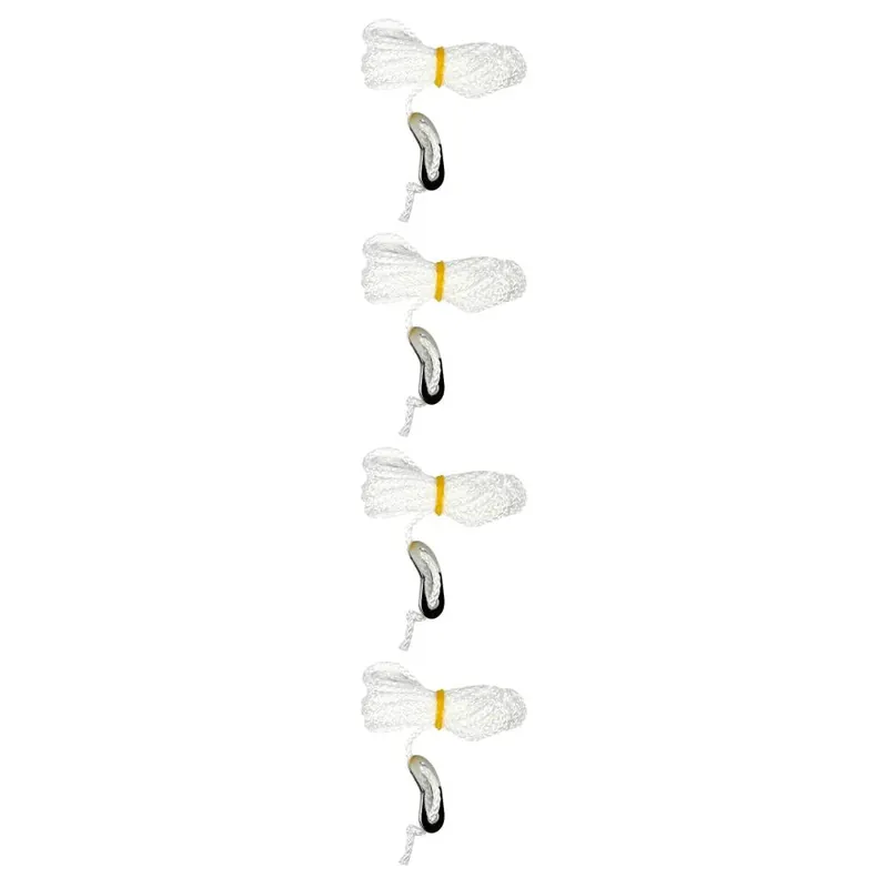 Benson Scheerlijn Set - 4 Stuks - Ø 3 mm - 200 cm - Nylon - Inclusief Spanners - Wit Beperkte Voorraad