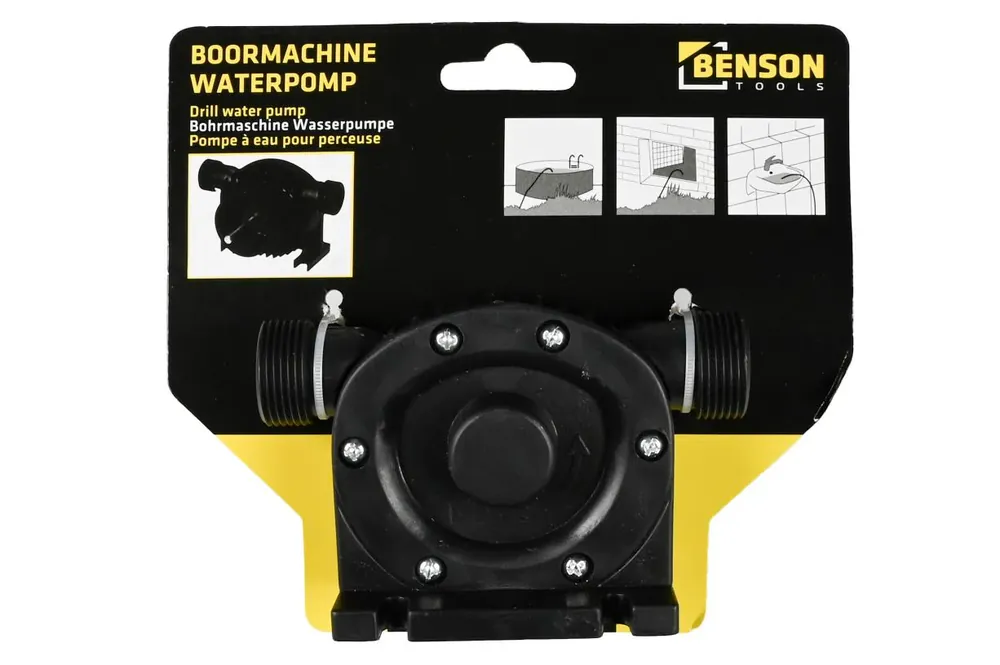 Benson Waterpomp voor Boormachine – 1500 l/u – ABS Kunststof Uitverkoop