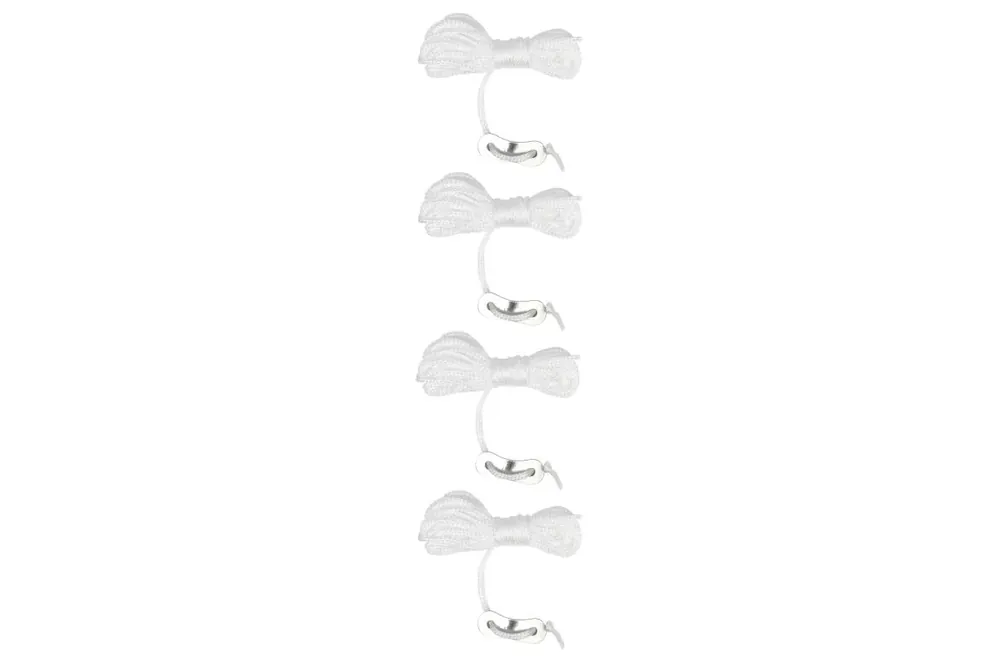 Benson Scheerlijn Set - 4 Stuks - Ø 3 mm - 3,5 Meter - Nylon - Inclusief Spanners - Wit Beperkte Voorraad