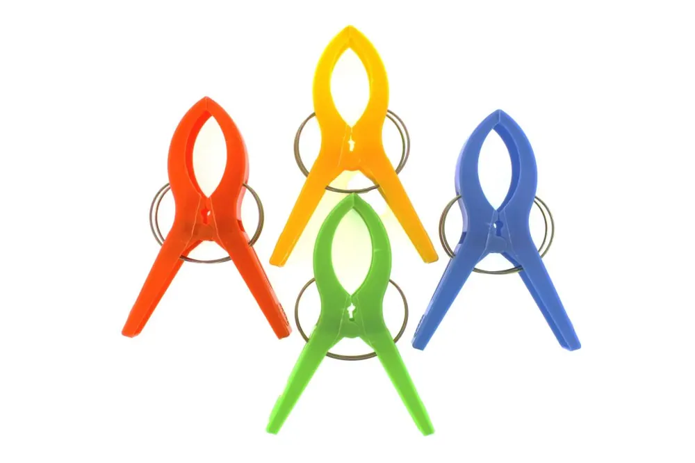 Benson Grote Strandlakenklemmen - Set van 4 - Kunststof Voordeelprijs