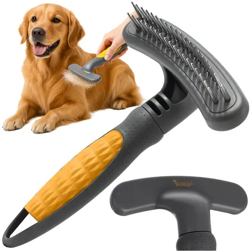 Koop Vandaag Purlov Roterende Kam voor Huisdieren - Dubbelrij - Voor Honden & Katten