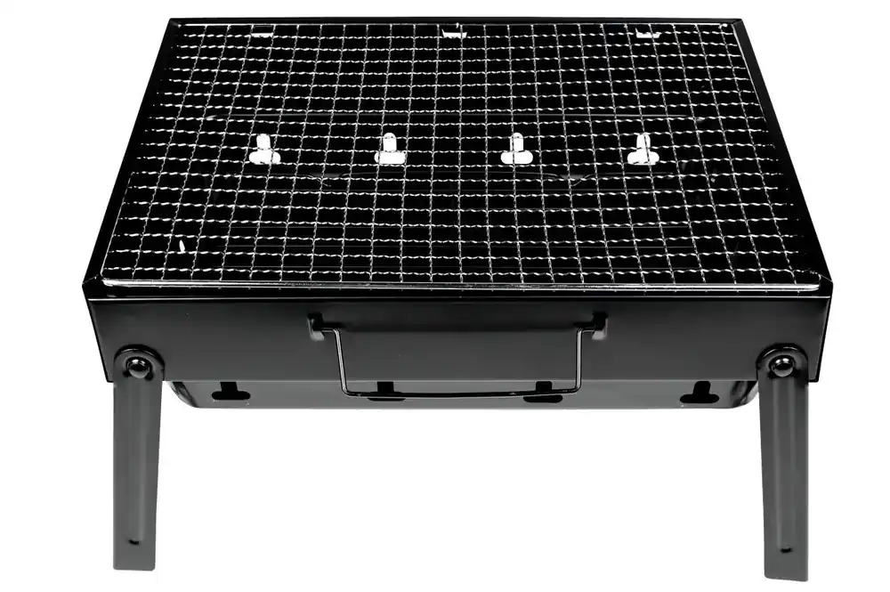 Speciale Aanbieding Benson Compacte Barbecue met Handvat - 35 x 27 x 20 cm - Zwart
