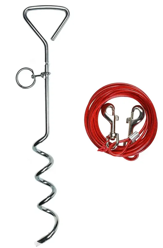 Beste Prijs Benson Aanlegset voor Huisdieren - Grondspiraal + 4m Kabel