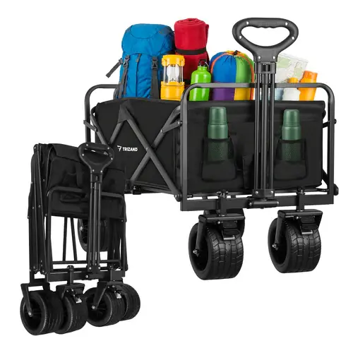 Aanbieding Gardlov Opvouwbare Transportwagen - 100 kg - Zwart