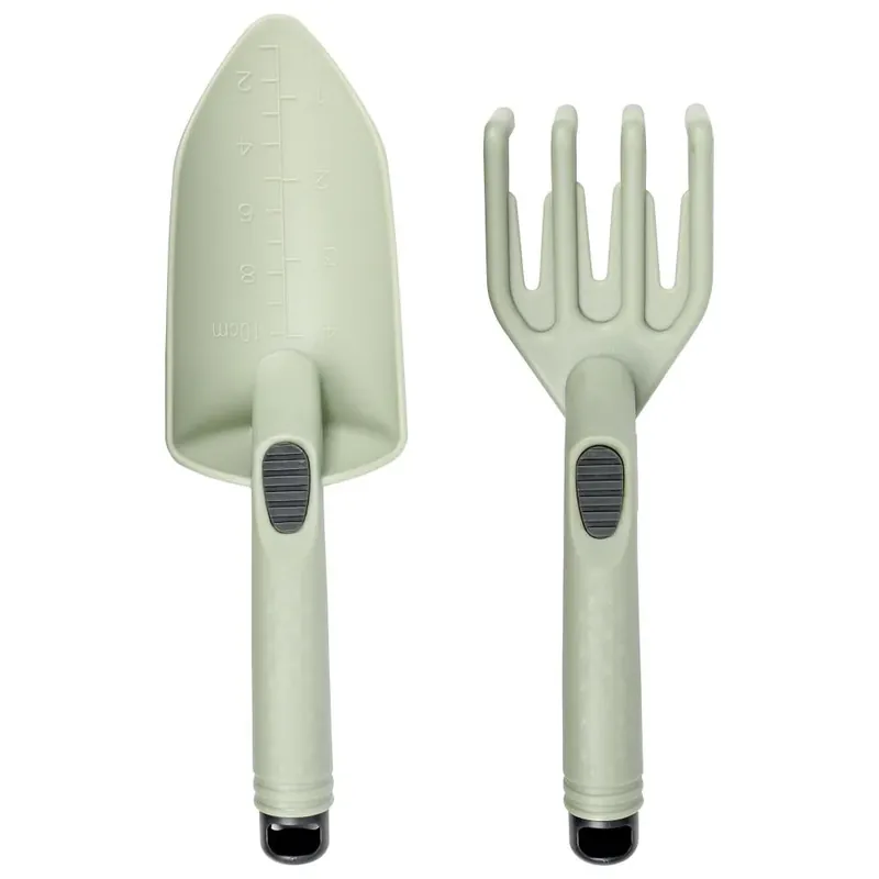 Benson Kunststof Tuingereedschap Set - 2-Delig - Hark & Schep - Groen Favoriet