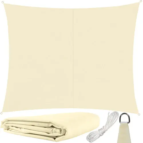 Lage Kosten Gardlov Rechthoekig Schaduwdoek - 3 x 2 m - Beige