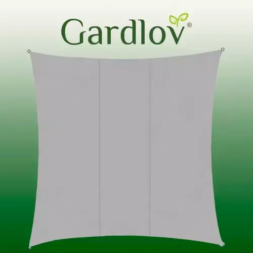 Rechtstreeks Van De Fabrikant Gardlov Vierkant Schaduwdoek - 3,6 x 3,6 m - Grijs