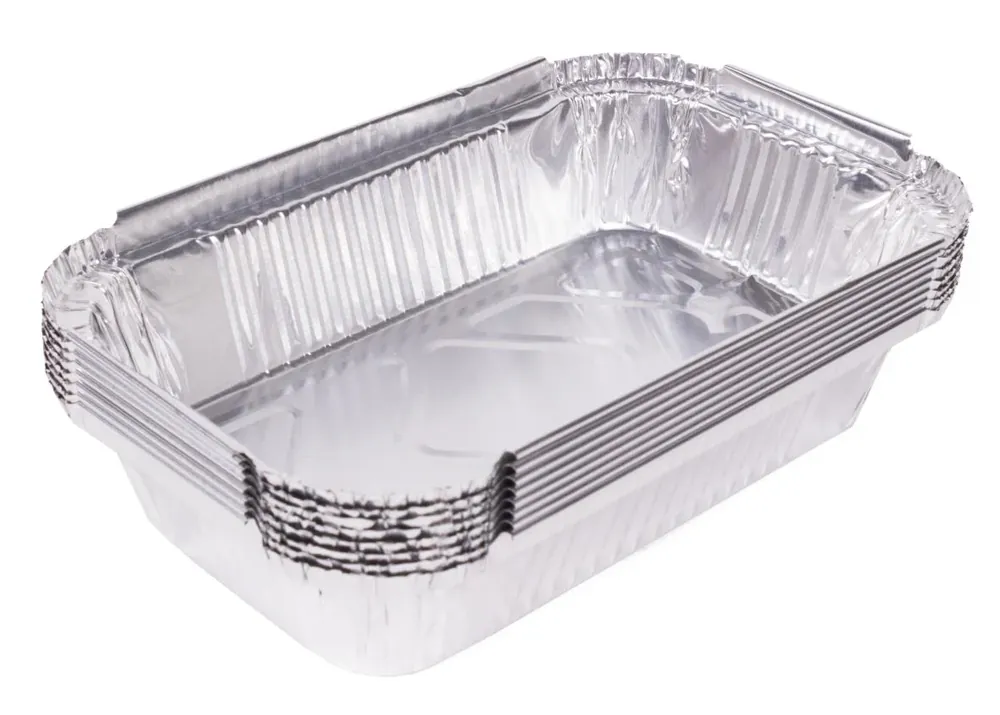Exclusieve Aanbieding Benson BBQ Grillschalen Set - 17 x 10,5 x 4 cm - Aluminium - 8 Stuks