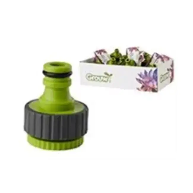Grouw Kraankoppeling 1/2" & 3/4" met Ronde Draaiknop - Universeel & Lekvrij Bestseller