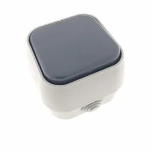 Nieuw Benson Opbouw Schakelaar - Enkelvoudig - IP54 - Waterdicht - 10A - Grijs/Antraciet