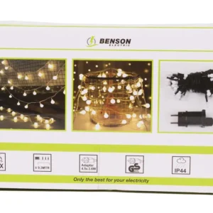 Fabrieksprijs Benson LED Lichtsnoer Cherry Balls – 100 Gekleurde LED's – 9,3 Meter – IP44